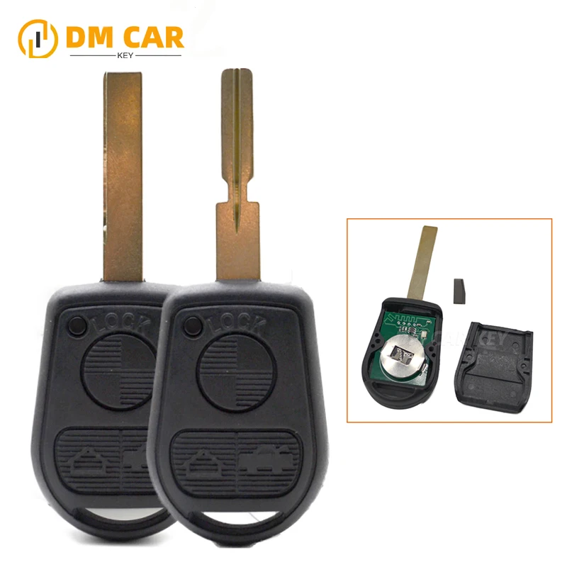 Автомобильный брелок DMKEY HU58/HU92 315/433 мГц ID44 PCF7935Chip для BMW Z3 E31 E32 E34 E36 E38 E39 E46 Z3i 3 Кнопка дистанционного ключа