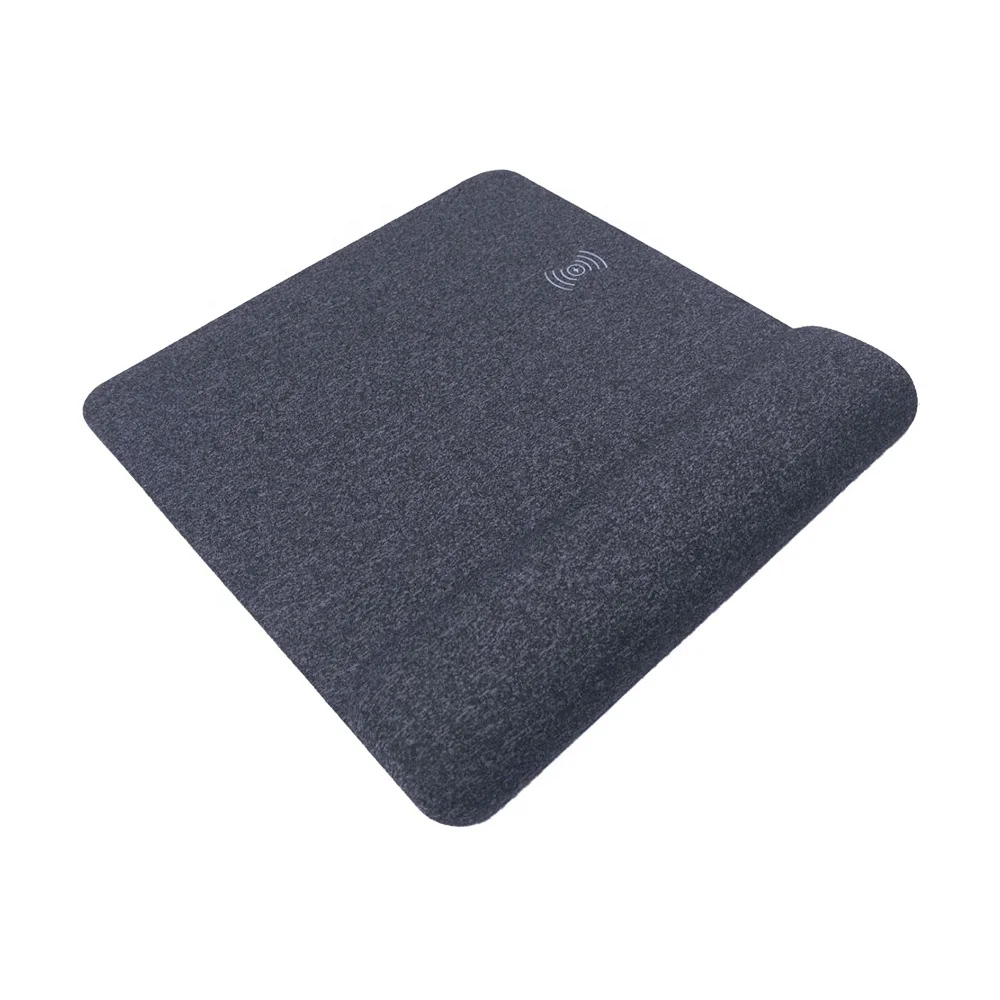 Musthong Fast Wireless Charging Mouse Pad with Wrist Rest Support Memory Foam and Non-Slip Base for Computer Laptop Office Home