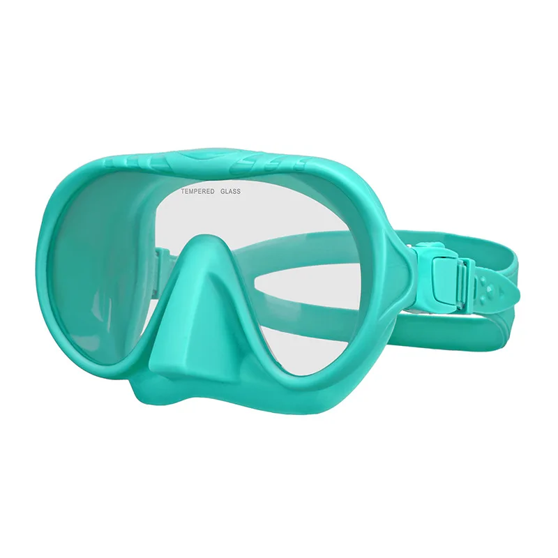 Jetshark all-inclusive high quality diving goggles mask tempered glass lens wide vew silicone diving mask
