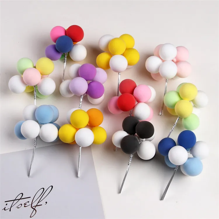 Wedding Cake Accessory Birthday Clay Advertising Balloons Cake Topper Decoration Tools Cake Stand Supplies