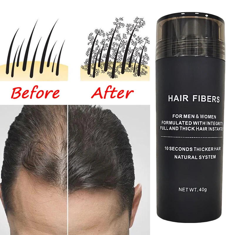 Hair Fiber Spray Powder 25-100g Spray Keratin Hair Loss Treatment Factory Directly Price Real Human Hair Building Fiber