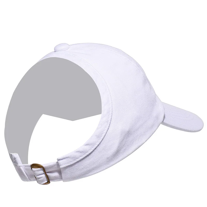 Curl Hair Cap 4 Panel Curved Brim Balf Baseball Cap Backless Cap Custom Breathable & Waterproof Multi-panel Hat Summer 7 Days
