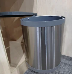 13 quart undersink pivot out waste container for kitchen cabinet