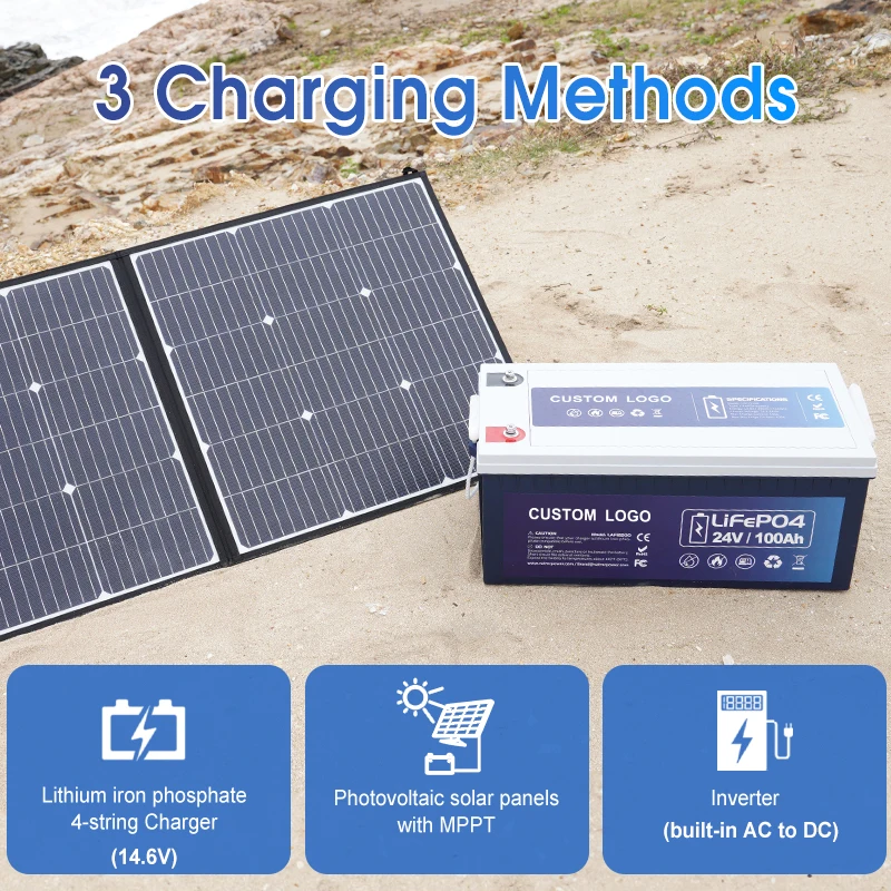 High Capacity Lifepo4 12v 100ah 200ah 300ah 460ah Lithium Ion Battery Pack For Solar Power System