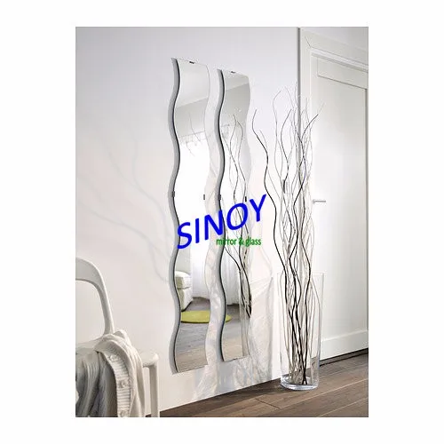 Wholesale modern decorative frameless full length standing dressing mirror no frame China mirror factory