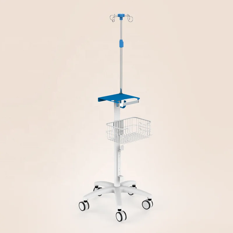 medical rolling stand for patienting monitor and medical equipment medical cart