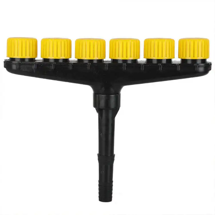 Wholesale ABS Plastic 6-Way Splitter Sprinkler Head Garden Irrigation Atomizer Nozzle for Garden Water Connectors