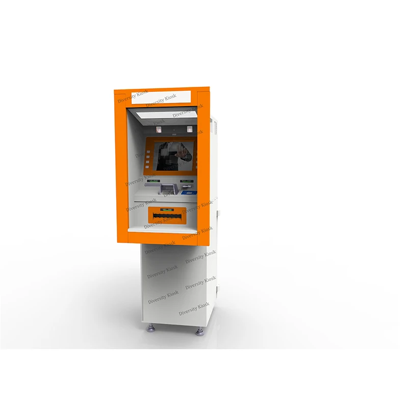 24/7/365 Operation Cash Payment ATM Embedded into Wall Model Self Service Solution Secured by Digital Locks