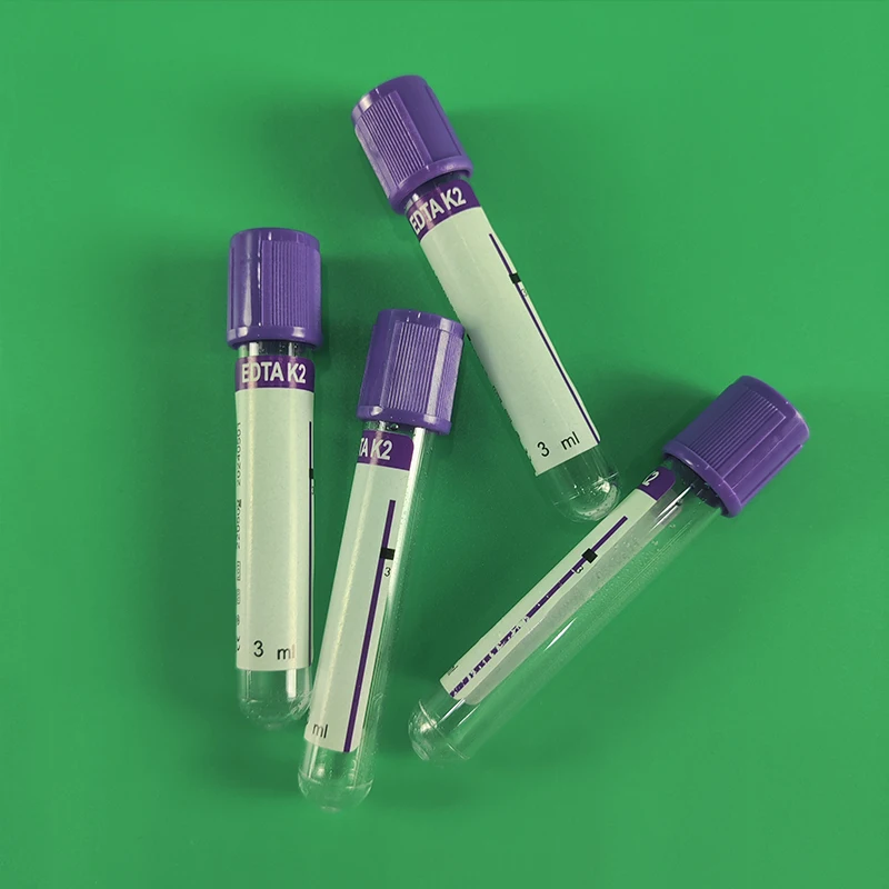 13x75mm 1-4ml PET Vacuum blood collection tubes with EDTA K2 or K3