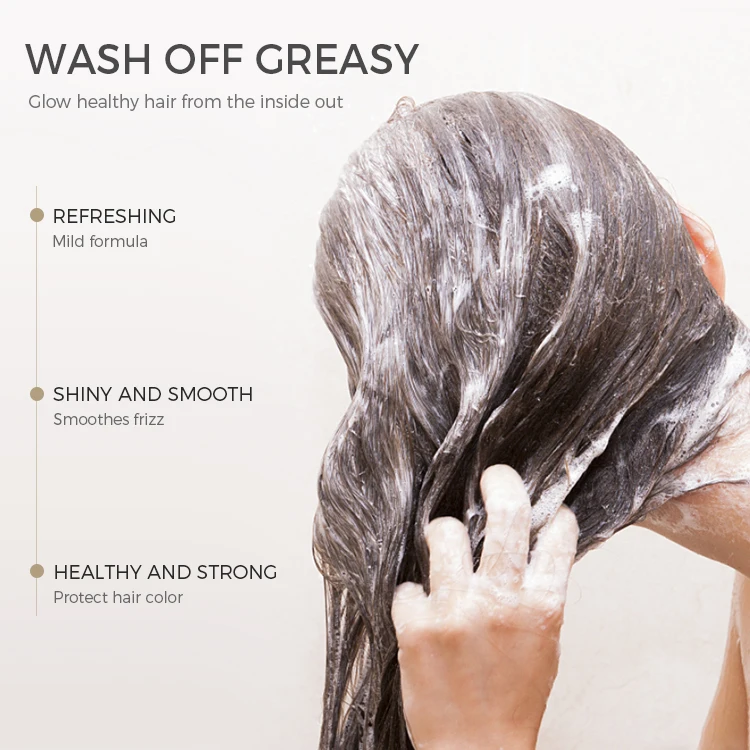 Private Label Anti Hair Loss Shampoo Organic Hair Care Hair Growth Argan Oil Shampoo