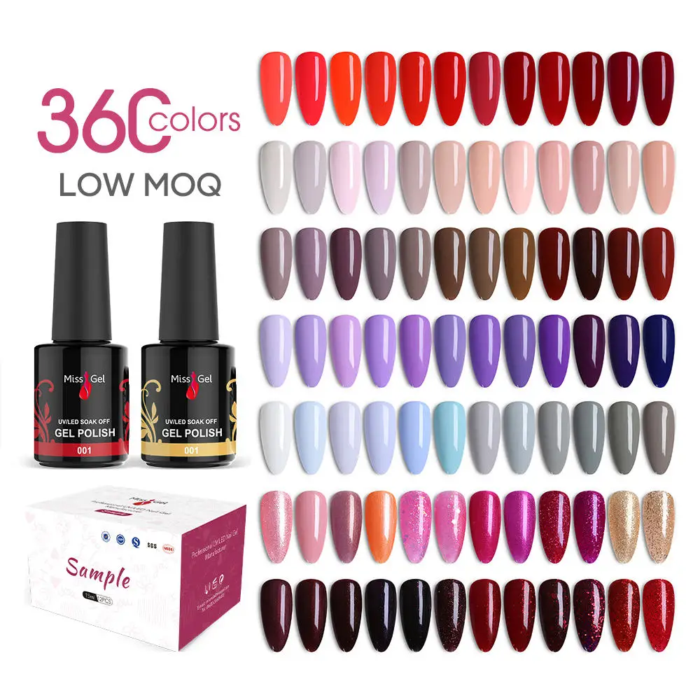 360 Colors Vegan Glitter Cat Eye Magnetic Semi Permanent  Private Label UV Gel Nail Polish