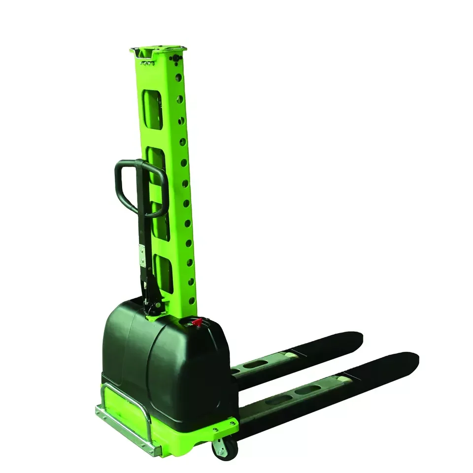 Vision 500kg Self Loading/unloading Stacker Portable Electric Pallet Lift Stacker for sale