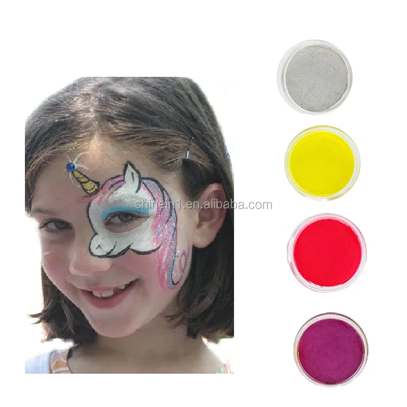 Wholesale Halloween Non-toxic Water Based Uv Glow Paint Luminous Body Paint Florescent Neon Uv Glow Face Paint for Party