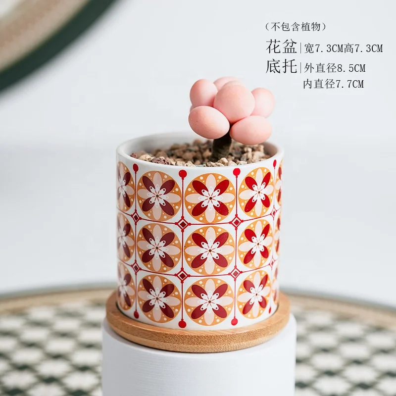 Northern European flowerpot ceramic meat pot European simple foreign trade wholesale flowerpot Amazon cross-border hot sale