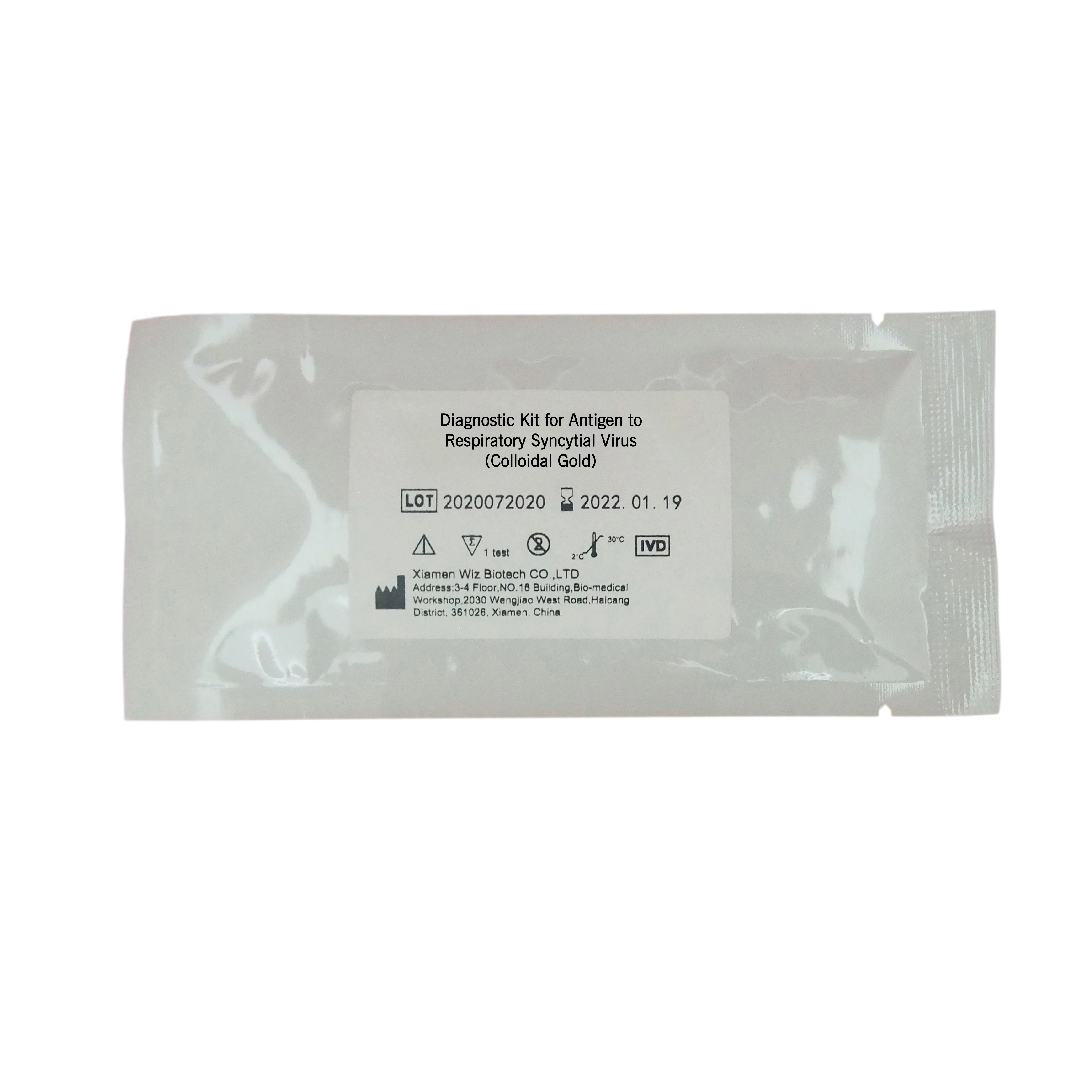 Colloidal Gold  Qualitative  Antigen to Respiratory Adenoviruses  one step home rapid test kit