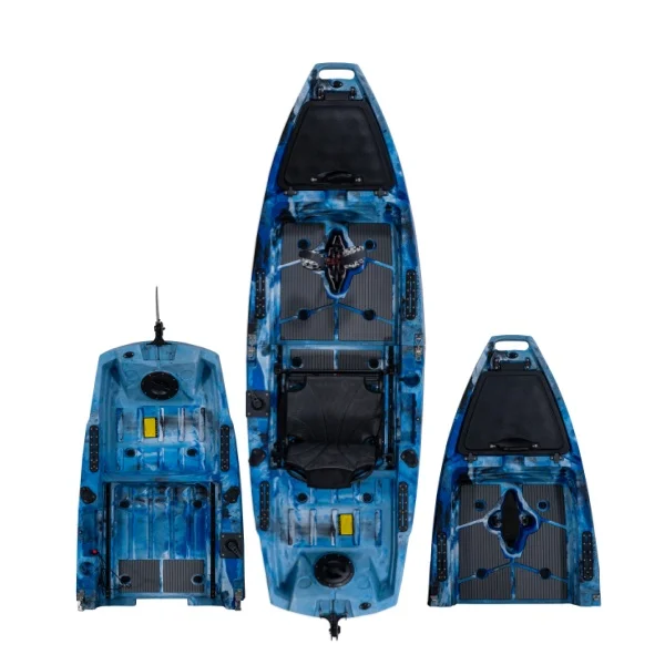 LSF Modular  Single 1 Person Plastic Pedal Drive Fishing Kayak  Boat  2 or 3 Sections   piece  Detachable electric accessory