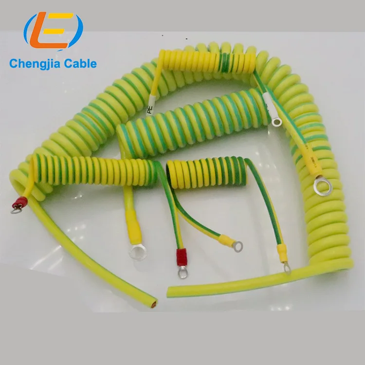 3x0.14mm2 PVC insulated Electrical Cord Truck Trailer ABS EBS 7 Pins Heavy Duty PU TPU PUR jacket spring 7core power cable