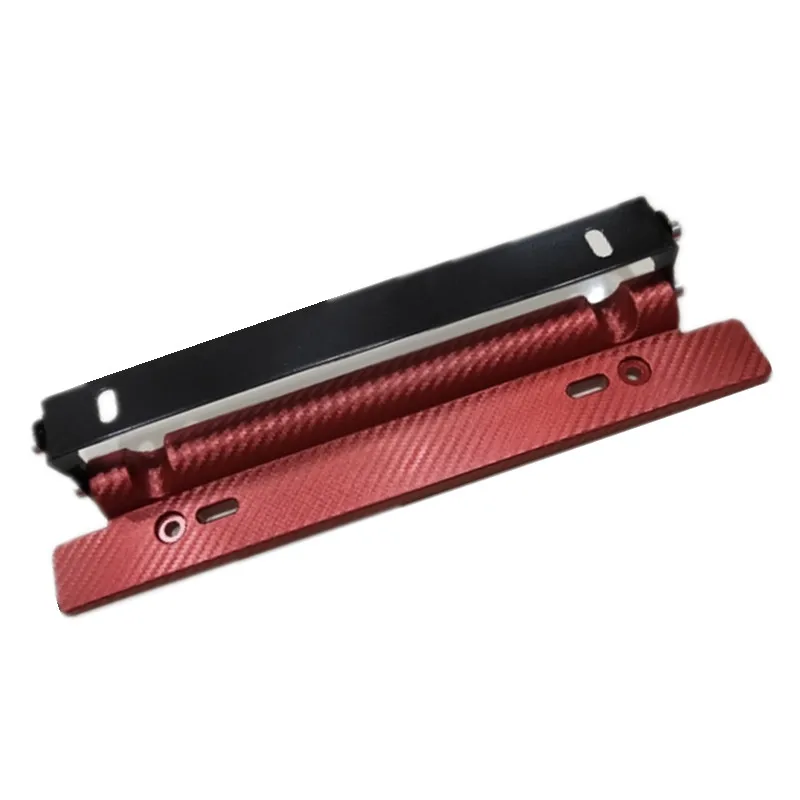JDM Racing Car Modification ABS License Plate Frame Universal Adjustable Carbon Fiber Pattern Number Holder Bracket