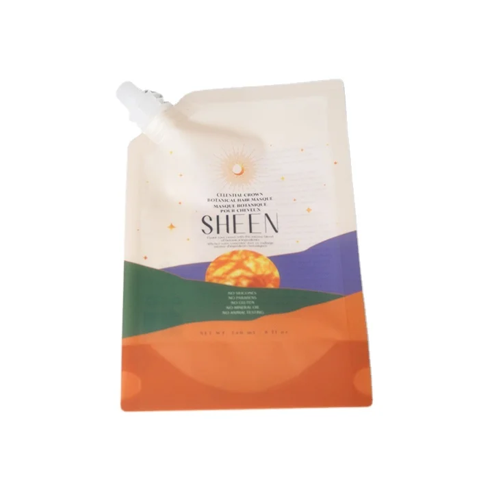 wholesale cheap sheer hair extension packaging bag case packaging plastic bag