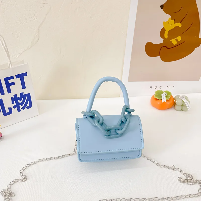 Newest Fashion All Seasons Sweet Children Bags Pu Mini Chain Shoulder Messenger Princess Girls Handbags