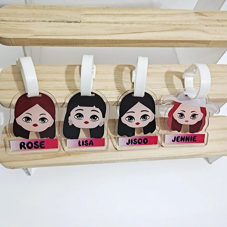 
ROSE PI NK LISE JENNIE JISOO Luggage pendant for peripheral products 
