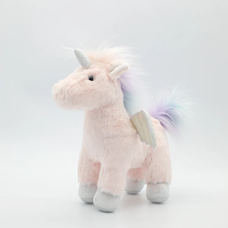 2020 New design baby stuffed animal unicorn plush horse toy with wings