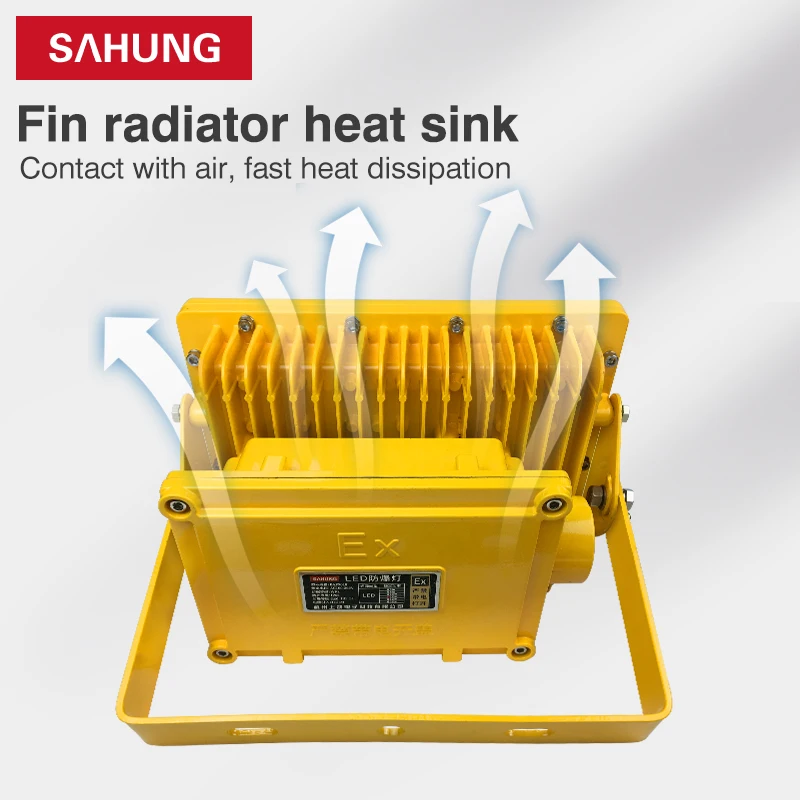 5 Years Warranty 130LM/W Atex Led Explosion Proof Light 100w 150w 200w High Lumen Explosion- proof Flood Lamp Petrochemical Use