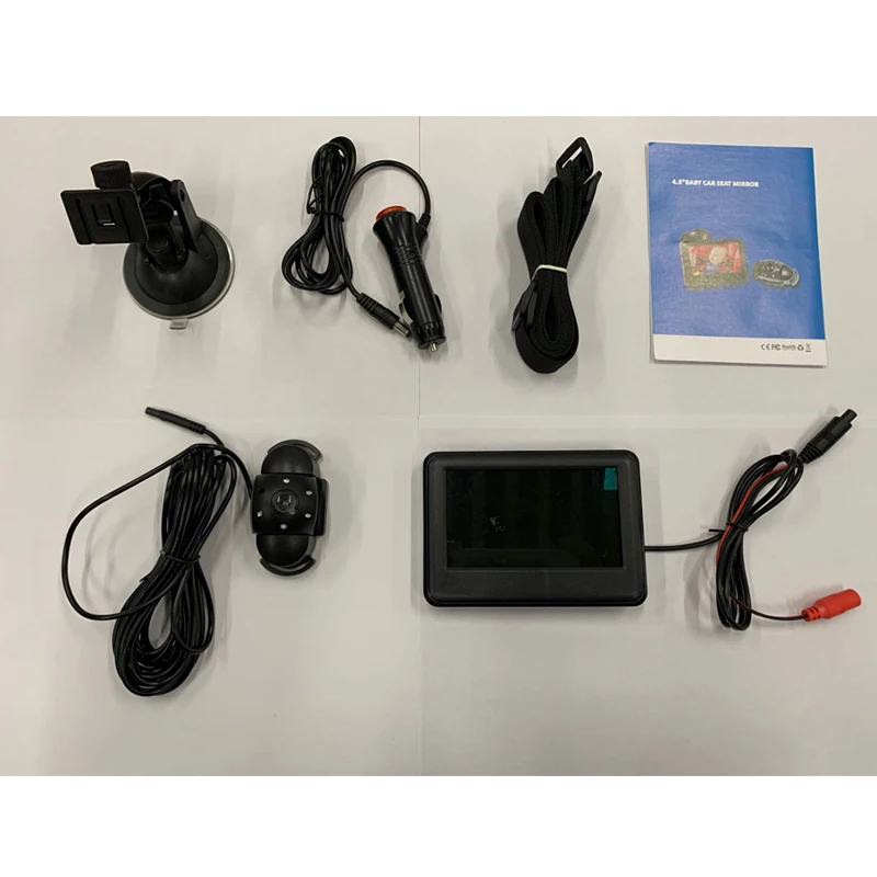 4.3Inch 1000TVL 120 Degree Wide Angle Car Baby Video Monitor Night Vision Baby Car Camera