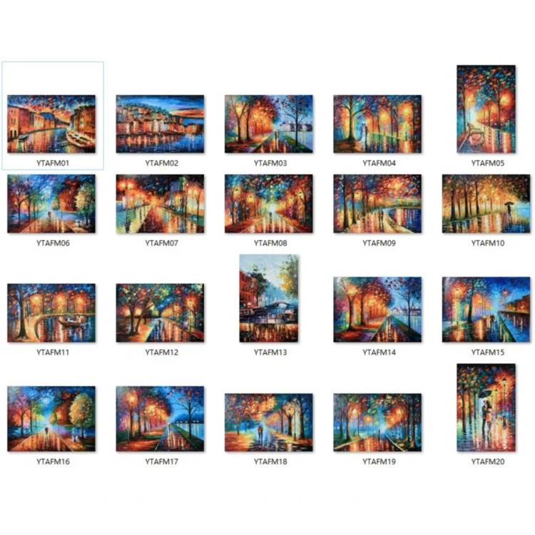 The best and cheapest forest landscape hand-painted texture artist Leonid artwork oil painting