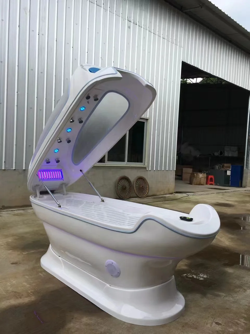 Lay Down Red Light Therapy Infrared Water Massage Sauna Spa Equipment Vichys Shower Bed for Weight Loss and Detox