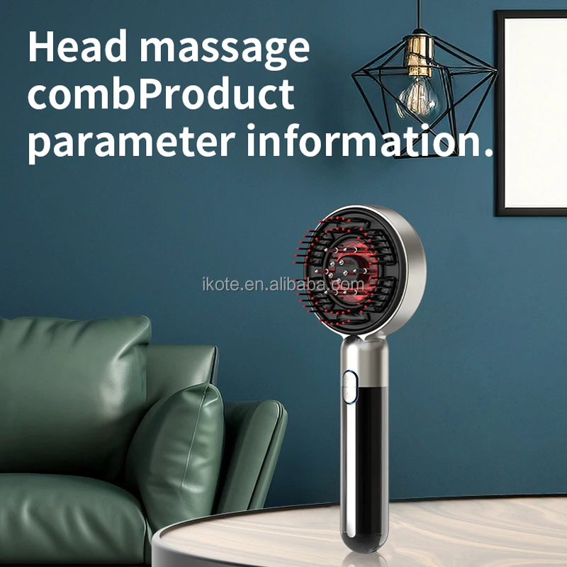 High Frequency Vibration Micro-current Hair Growth Comb Electric Serum Scalp Massaging Brush For Prevents Hair Loss and Dandruff