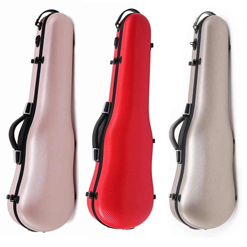 Factory Manufacture Various 4/4 Leather Handle Strong Straps Export 100% Hard Violin Case for Violin