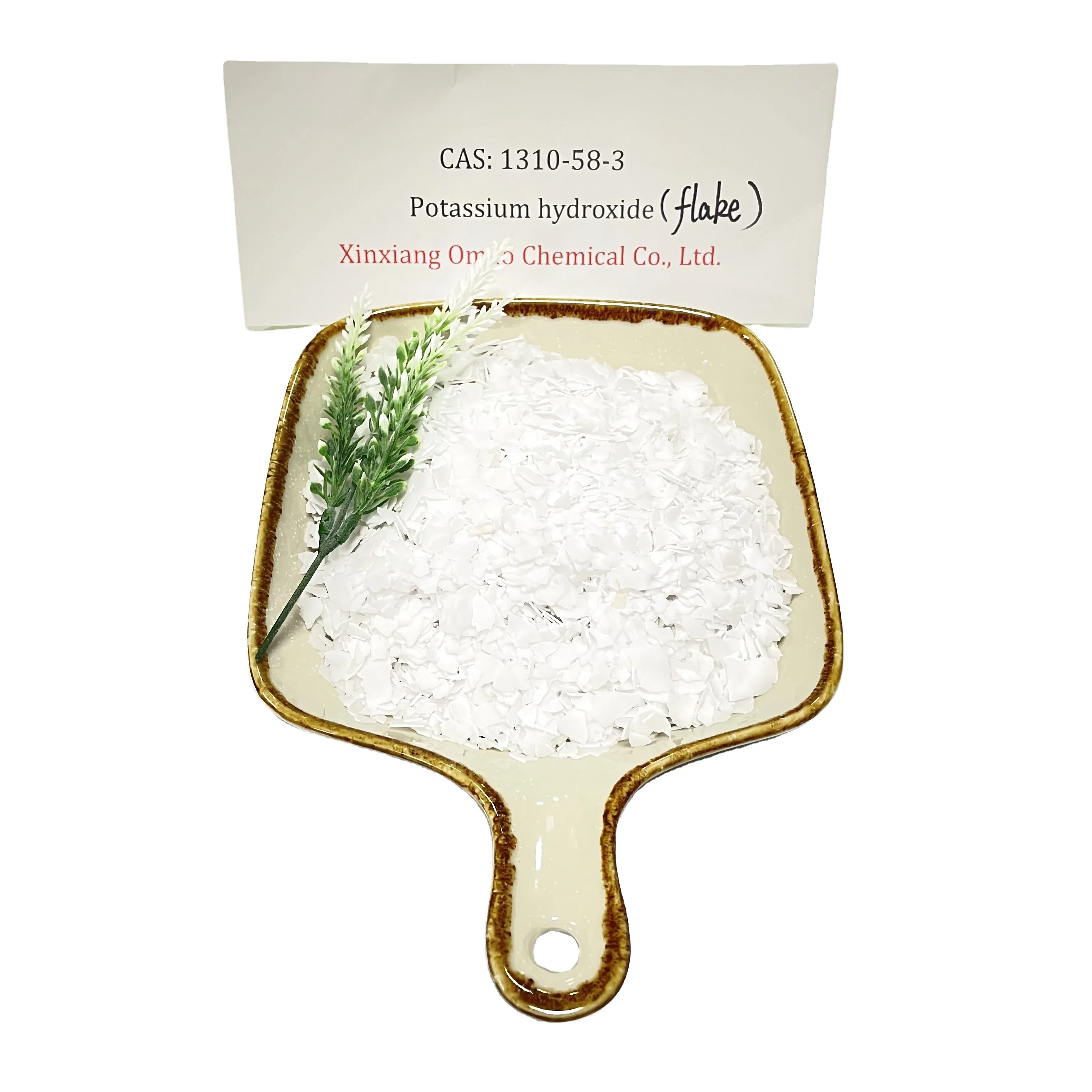 High quality  KOH flakes caustic potash 90% flake Potassium hydroxide price CAS 1310-58-3