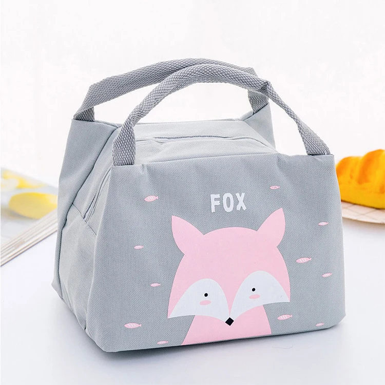 Custom Logo Animal Polyester Tote Cooler Lunch Bag Insulated for School