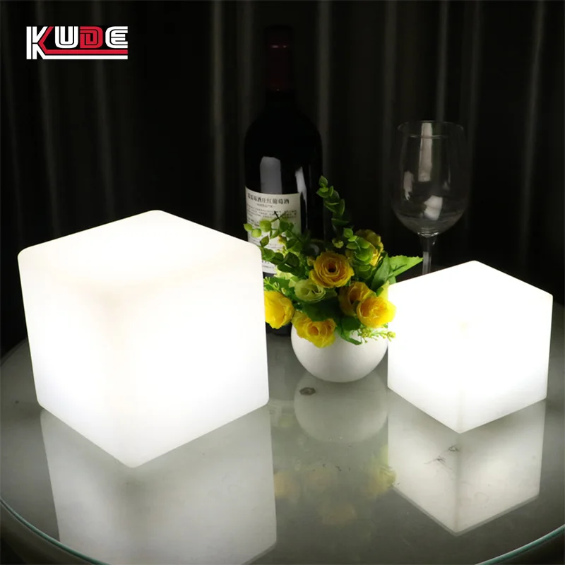 Магический 3D 16 цветов RGB светодиодный барный кубический стул для
