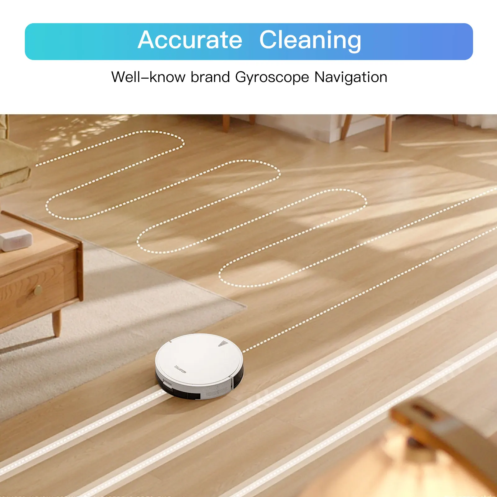 Home Quiet Clean VRillo J300 LDS Navigation Robot Vacuum Cleaner Rechargeable Robot Floor Cleaning Vacuums Cleaner