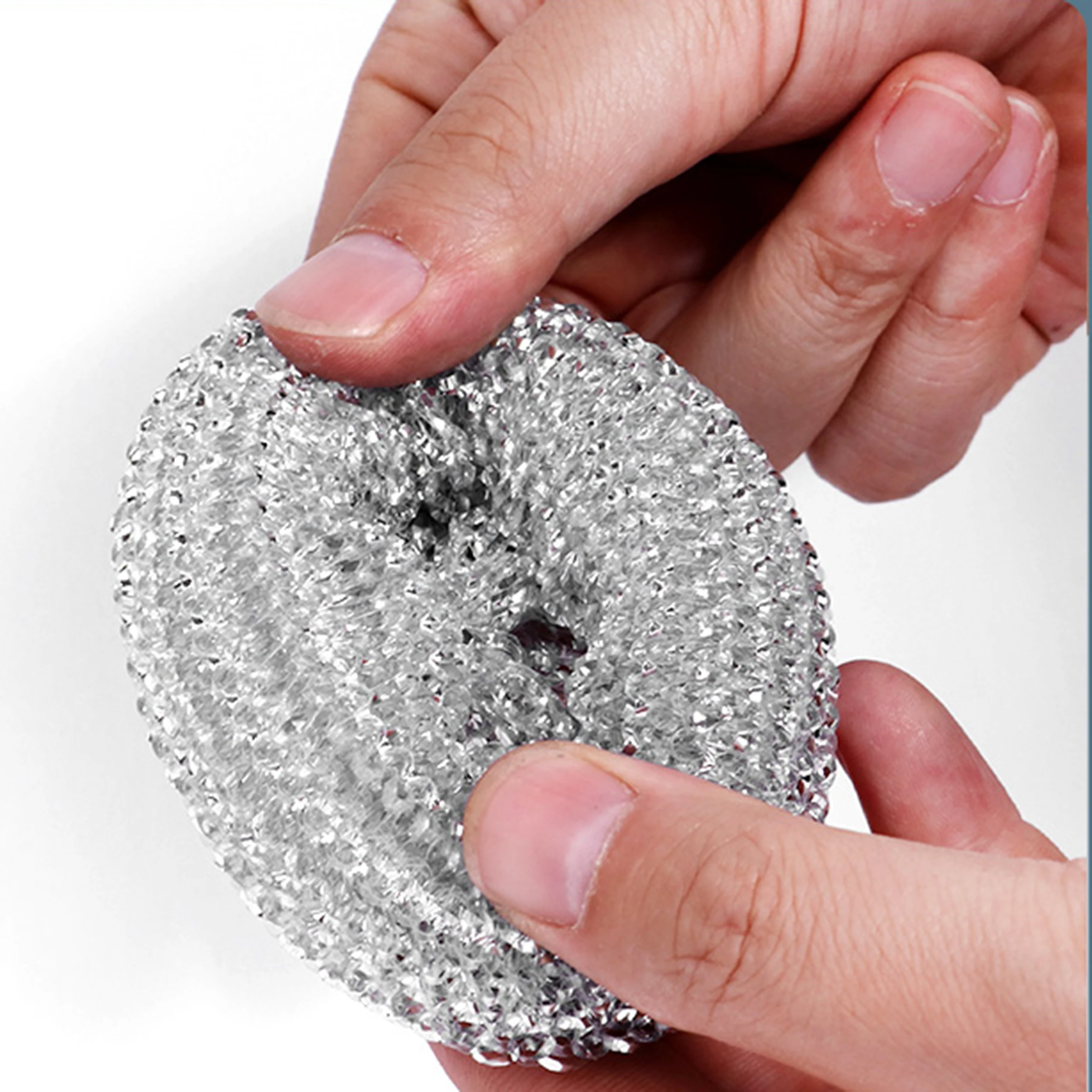 Safe use environmental  new type of kitchen utensils PET Cleaning Plastic Scourer