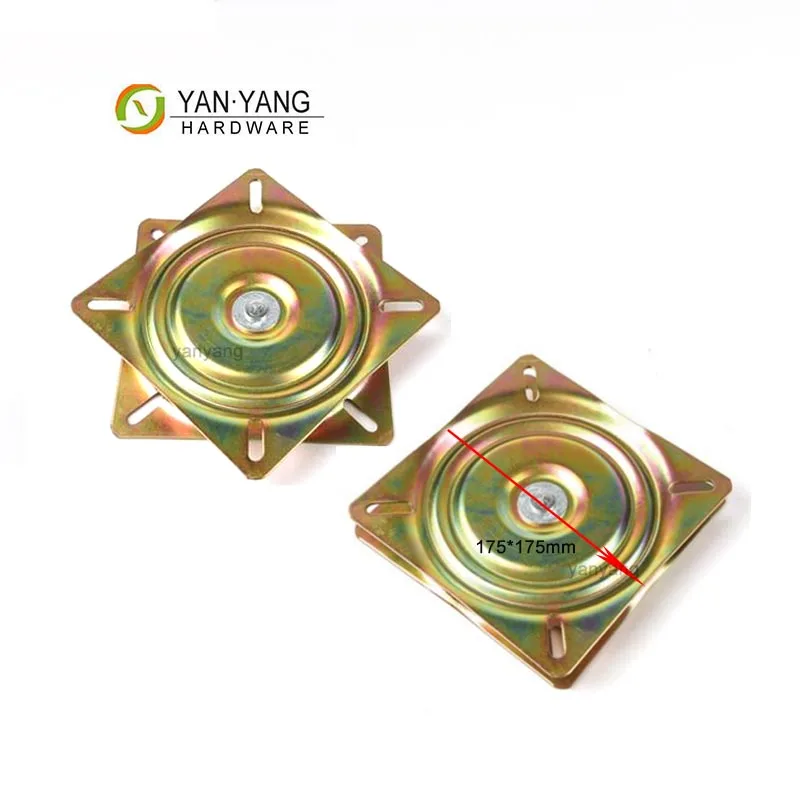 Yanyang Factory Sale 10 Inches Furniture Hinge Round Rotating Swivel Turntable Plate For Sofa Chair
