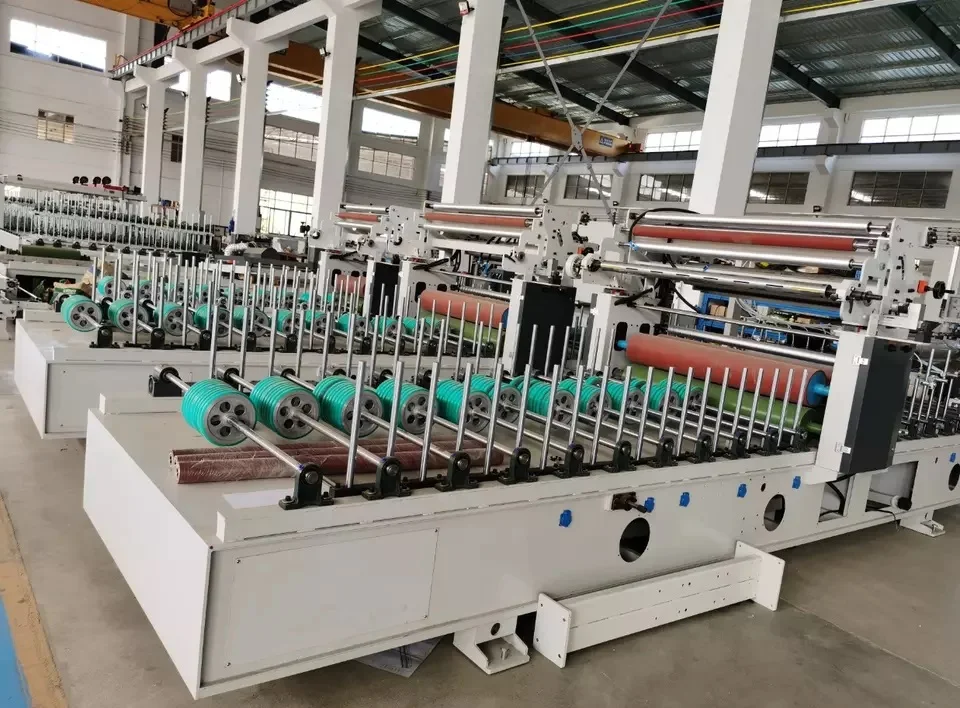 wpc door board  panel/Chipboard  Wrapping Machine with Cold Glue PVC Film Profile Wrapping Machine