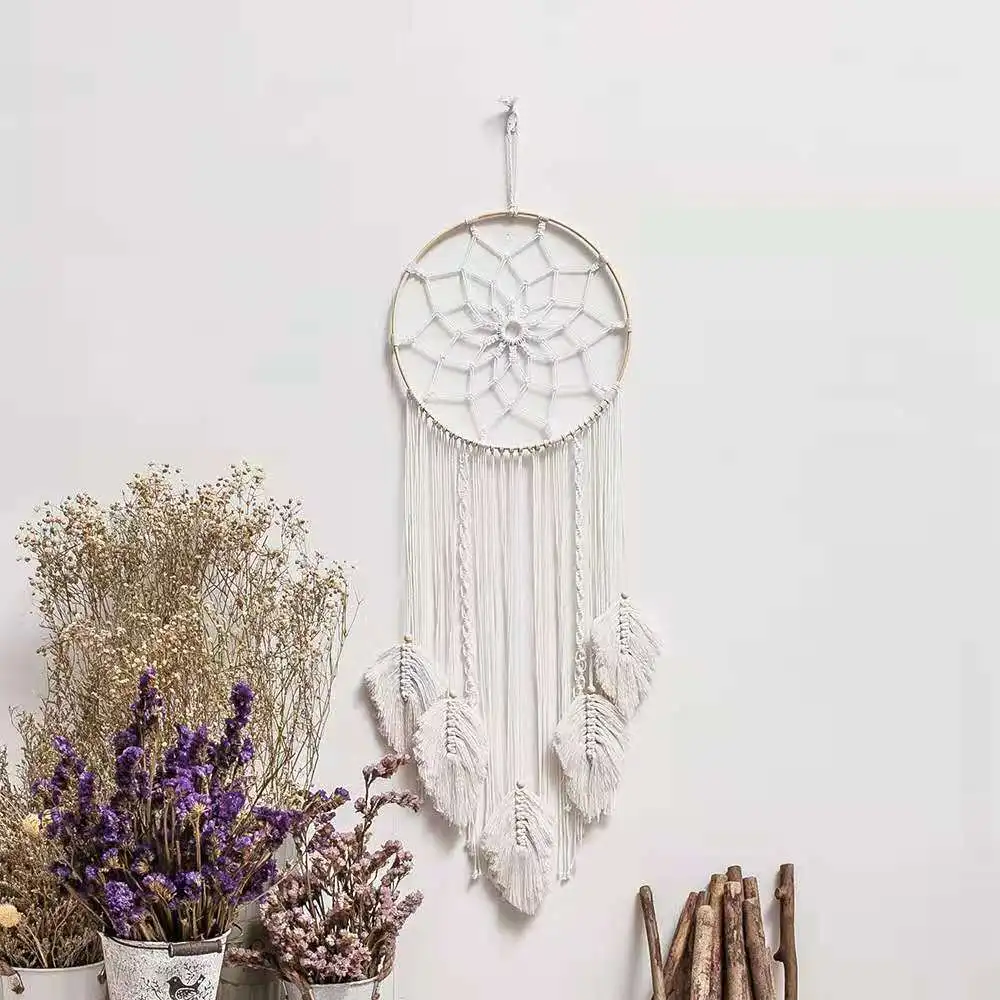  New Dream Catcher Simple Wind Chime Handmade Evil Eye Wall Hanging Home Tapestry Decor 