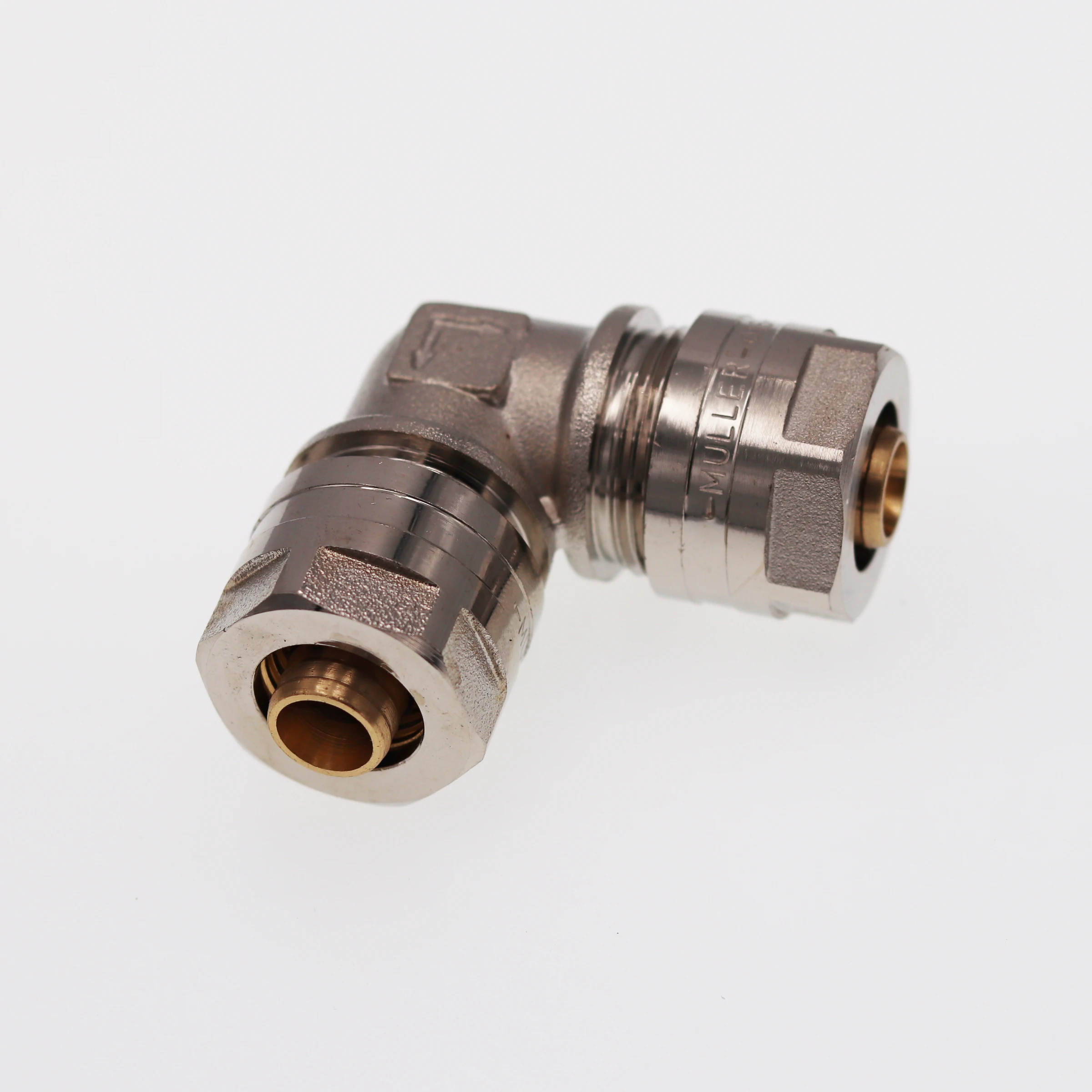 Nickel Plated Plumbing Brass Compression Fitting for Hdpe Pipe Brass Pipe Fitting
