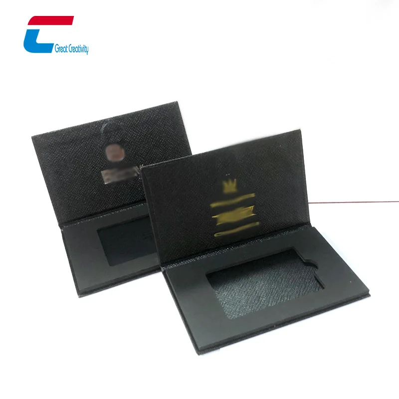 Luxury Vip Membership Metal Business Card Box Packaging Gift Boxes NFC Cards package Magnet Board Slots Paper Box