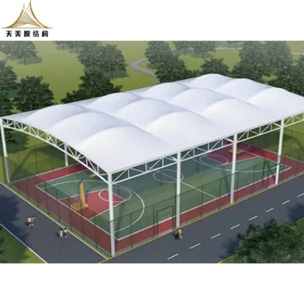2025 New Design Architecture Tennis  Sport Court Tent Waterproof Structure Material Membrane Roof for Stadium Playground