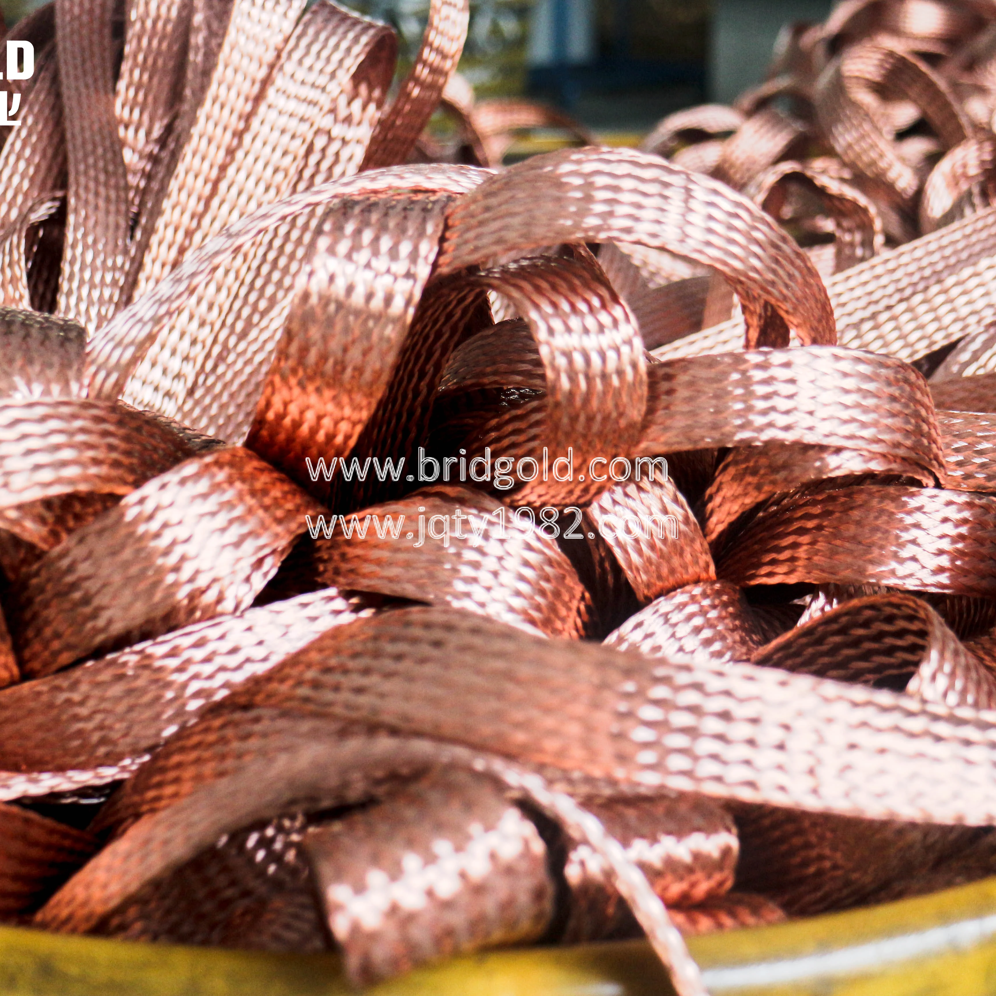 Плетеный медный Электрический провод плоская оплетка из луженой меди для хранения энергии