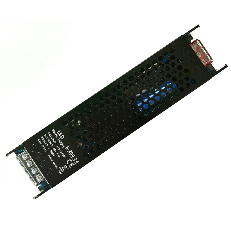 12v 16.6a 200w led driver power supply 200w 24volt 8.3a switching power supply indoor IP20 for led strips