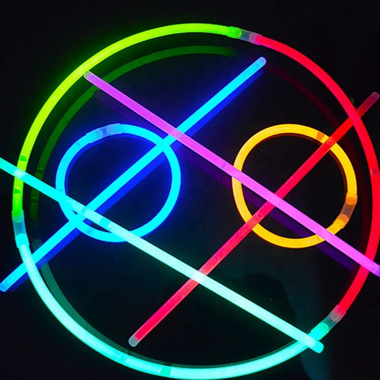 8 inch glow bracelet light up bracelet glow in the dark glow stick bracelet 100pack