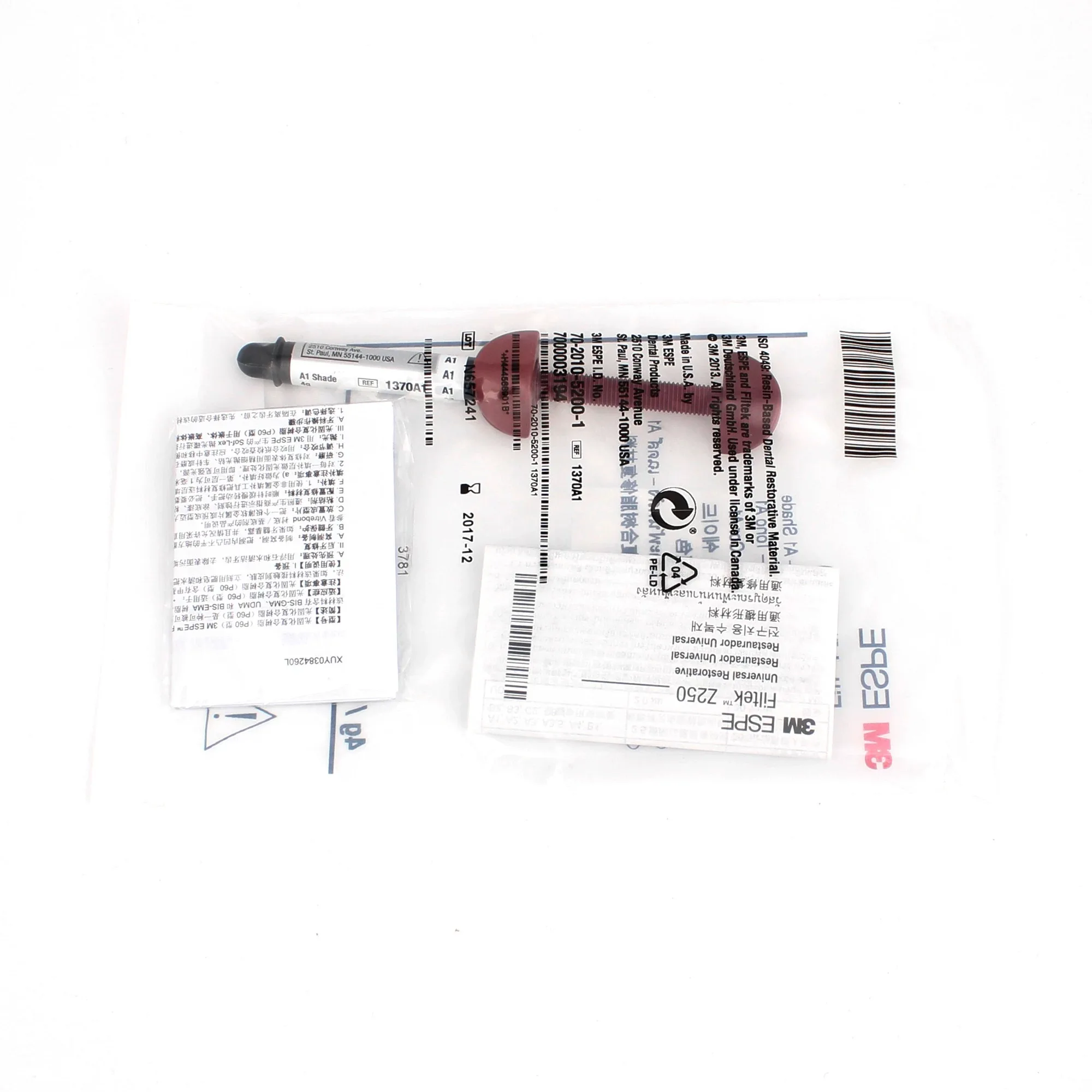 Professional Dental Resin Light Cure Resin Composite Z250/Z350/P60 with A1/A2/A3/A3.5