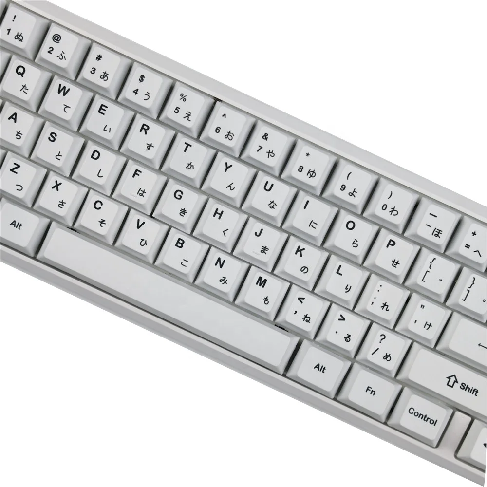 Черно-белые японские колпачки клавиш Cherry Profile PBT для компьютерной механической