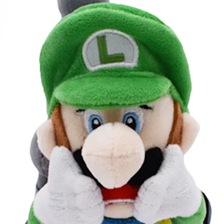 free shipping  22cm Scary Luigi Haunted House Game Super Bros Plush Toy Luigi Cuddly Stuffed Animal Soft Doll Gift  for kids HH