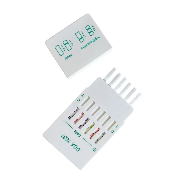Multi Drug 6 Test In 1 Panel THC/AMP/MOP/COC/MET/BZO Drug Test Device